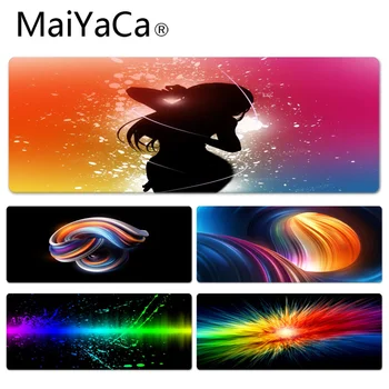 

MaiYaCa Vintage Cool Colorful Curves Silicone Pad to Mouse Game Size for 30x60cm 30x90cm Rubber Mousemats