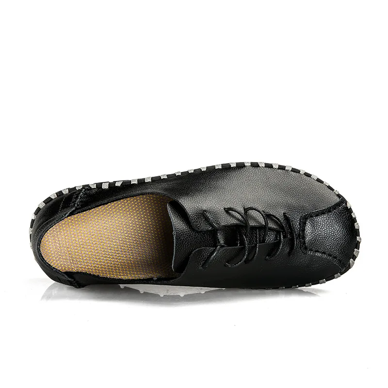 New Arrival Men Flats Casual Leather shoes Hand-sewing Lace-Up Loafers Genuine leather Soft Driving shoes Moccasins 02C New Arrival Men Flats Casual Leather shoes Hand-sewing Lace-Up Loafers Genuine leather Soft Driving shoes Moccasins 02C