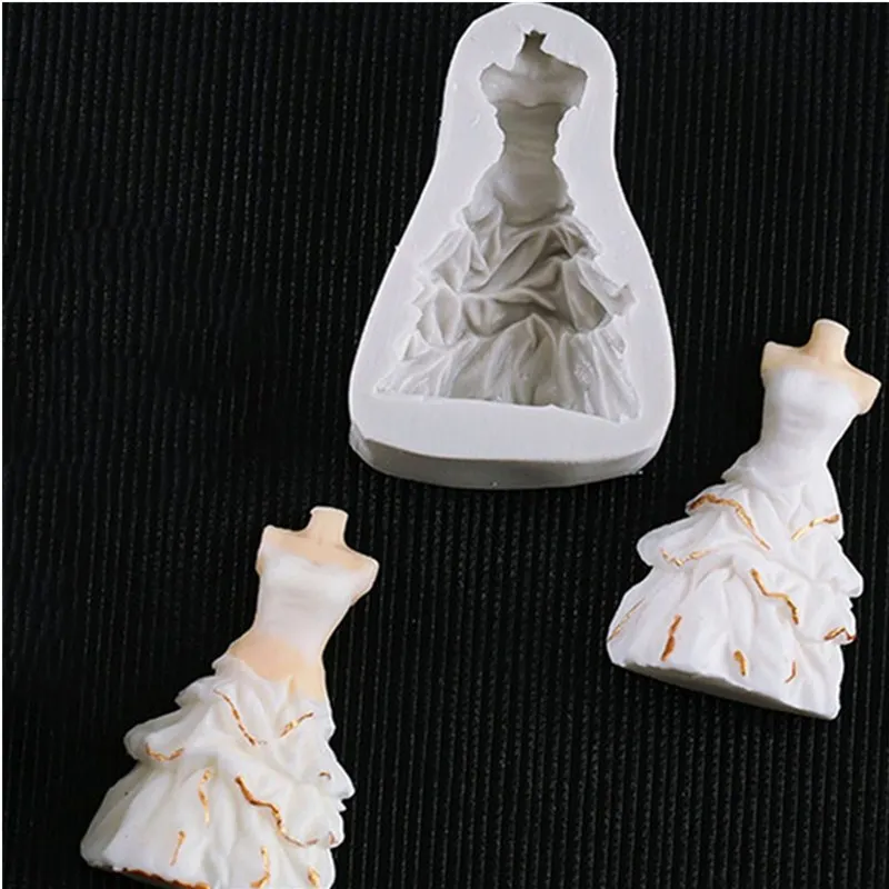 Aouke различные юбки платье силиконовые формы жениха невесты помадка торт плесень bakingM102/D106/G057