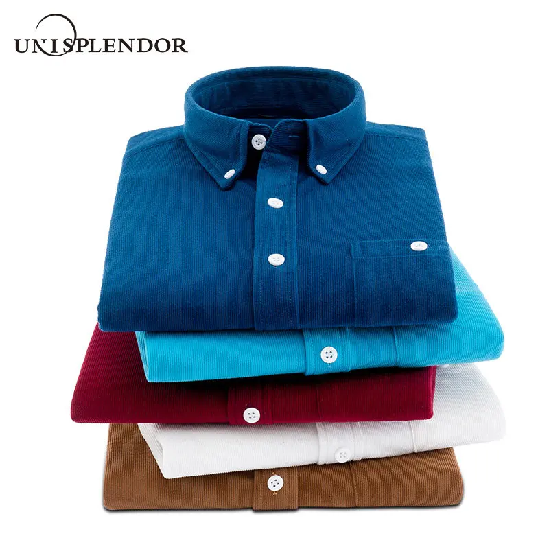2020 Spring Autumn Men Shirts Oxford Textile Man Dress Shirt New Fashion Men's Clothing Solid Soft Male Casual Top YN10582 | Мужская