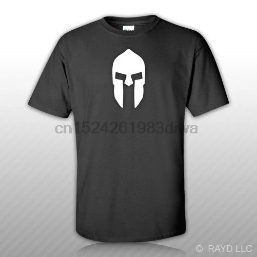 Футболка с изображением спартанского шлема футболка Бонусная наклейка S M L XL 2XL 3XL