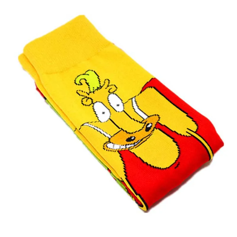 Creative anime print socks fashion funny novelty cartoon men women sock comfort happy colorful stitching cotton Skateboard socks