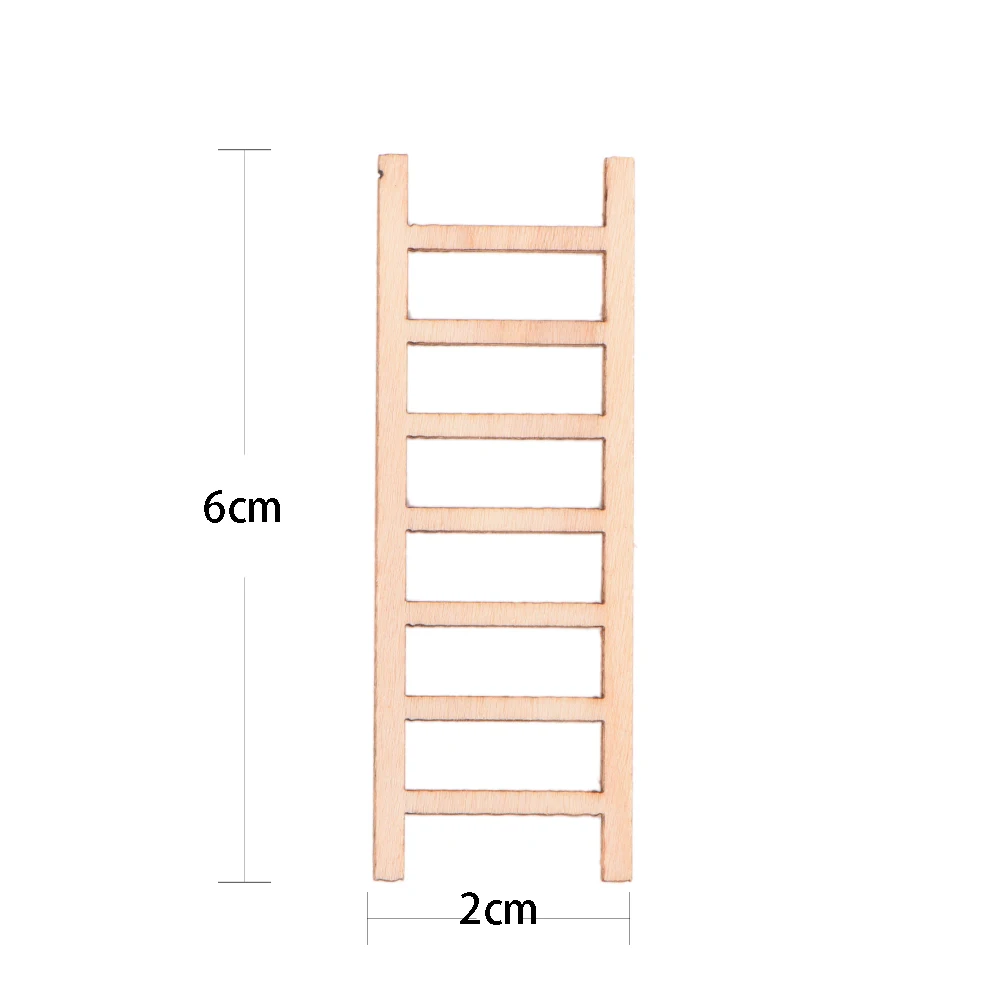 6 шт. лестница лестницы супермаркет лестница стремянка лестница Модель маленькая фигурка ремесла орнамент миниатюры дома DIY