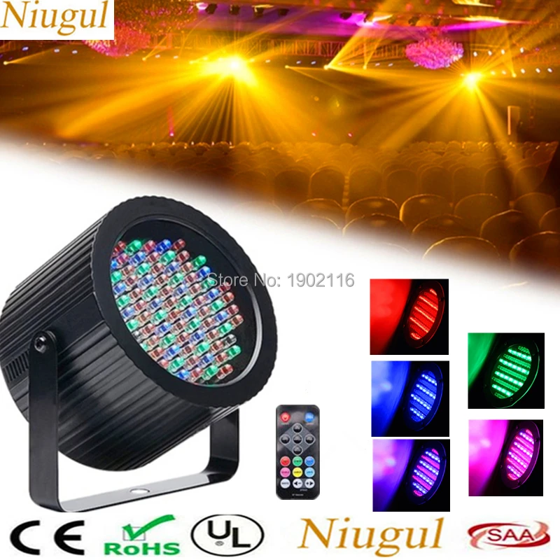 

25W 86 LEDs Stage Par Lights with Remote Control DMX512 RGB LED Strobe Light Disco Bar Show Pub KTV DJ Lighting Party LED Lamp