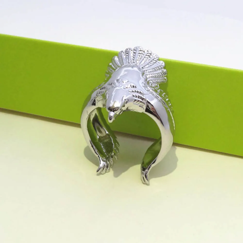 Модное кольцо из нержавеющей стали 1 шт. в стиле ретро с крыльями орла, мужское кольцо