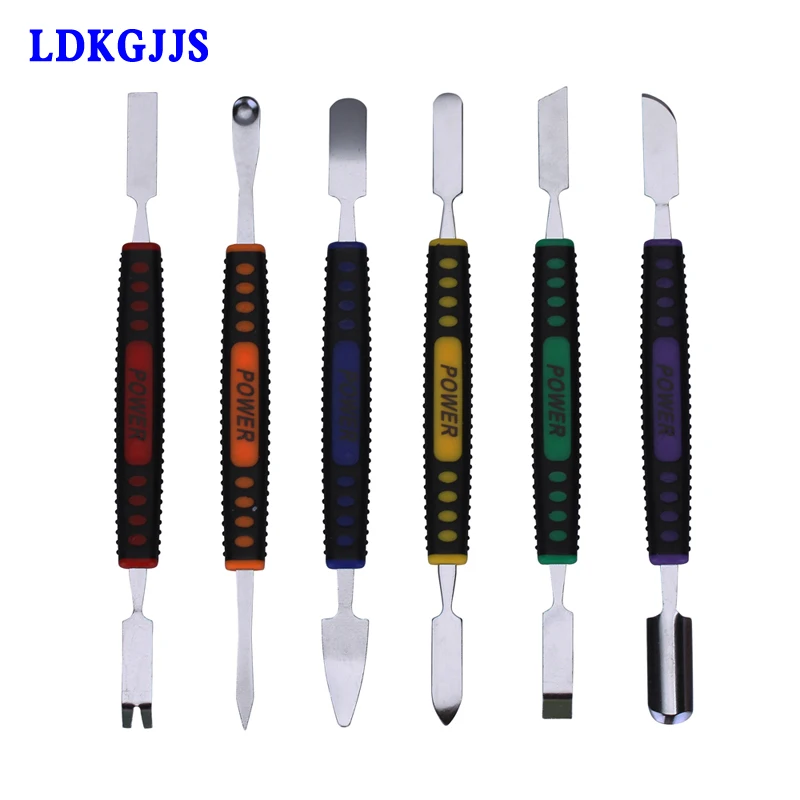 

6pcs Dual Ends Metal Spudger Set for iPhone iPad Tablet Mobile Phone Prying Opening Repair Tool Kit