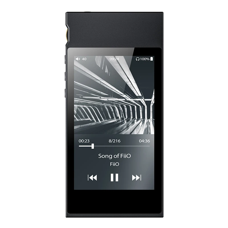 FiiO M7 High-Res Audio Lossless HIFI музыкальный плеер MP3 Bluetooth 4,2 сенсорный экран fm-радио поддержка родного DSD128 DAC LDAC APTX - Цвет: Черный