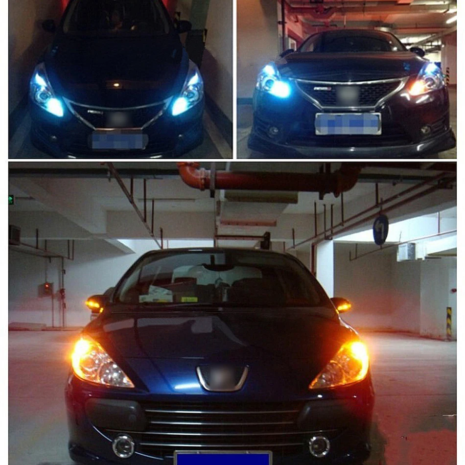 LEADTOPS T20 Led 42 Light High Power Daytime Running Light+Turn Signal DRL Dual Mode 1156 T20 7440 WY21W LED Running Lamps BE