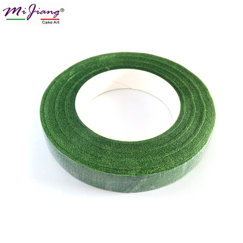 

(it can be wrapped on wire) Simulation Paper Flower Diameter Dark Green Fondant Sugar Paste Flower Stamen Cake Decorating Tool