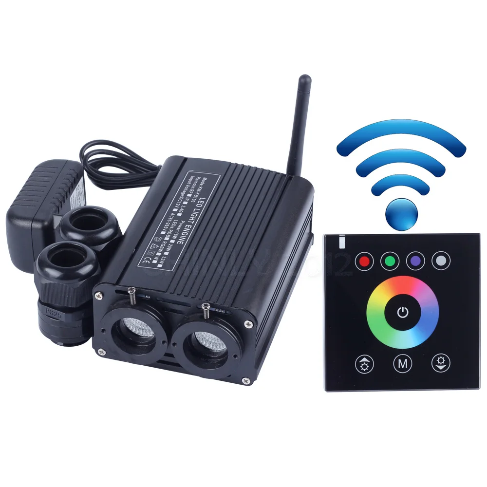 

32W RGBW 2.4G wireless wall switch touch controller LED Fiber Optic Engine Driver for all kinds fiber optics set