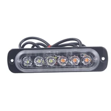 Автомобиль Грузовик аварийный свет мигающие пожарные Огни 6 светодио дный автомобиль-Стайлинг скорая помощь полицейский свет стробоскоп Предупреждение свет 12 В-В 24 В