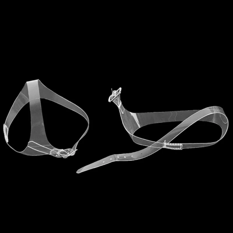 

2pcs Shoe Strings Transparent Invisible Women High Heels TPU Band Ankle Straps