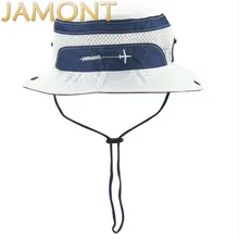 [JAMONT] Детская вышивка с широкими полями, шапка для рыбалки, детская пляжная Солнцезащитная шляпа, Полиэстровая шляпа-цилиндр для маленьких девочек и мальчиков, летняя Панама, горрас