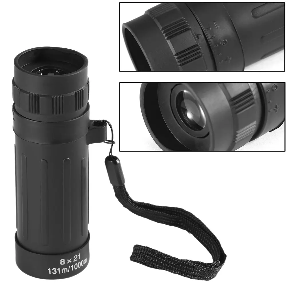 الجملة 8X21 الصيد أحادي تلسكوب التخييم الرياضة تلسكوب نطاق مفيد المدمجة أحادي مناظير المحمولة