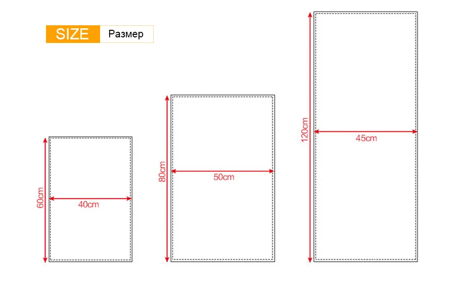 Прозрачный Бирюзовый коврик для ванной 1" x 24"