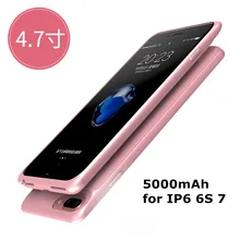Runboss power чехол для iPhone 7 5000 мАч полная крышка Внешний внешний аккумулятор Зарядка батареи Чехол для iPhone 6 6s 4,7 дюйма