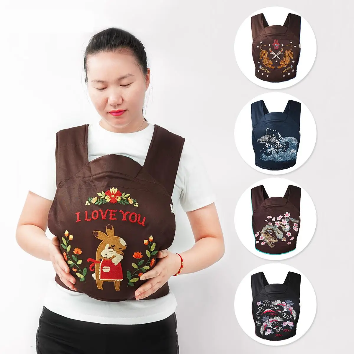 

2019 Orangmom Official Store Baby Sling Baby Travel Sling Kids Sling Bag Cotton Striped Backpack Back Sling For Baby