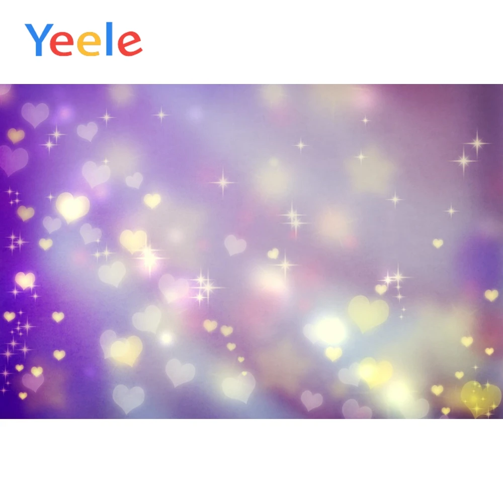 

Yeele Glitter Hearts Light Bokeh Backgrounds Props Pet Doll Dreamy Scene Baby Photography Photographic Backdrop For Photo Studio