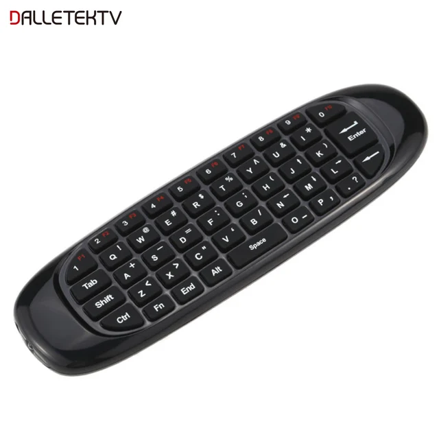 Special Offers C120 2.4Ghz Wireless Game Keyboard Gyroscope Fly Air Mouse Gaming Keyboard Android Remote Control for Smart TV Box PC Android