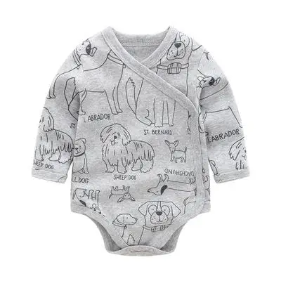 Orangemom/Пижама с единорогом для малышей; детская одежда для сна; Одежда для новорожденных; хлопковый боди с длинными рукавами; костюмы с героями мультфильмов; одежда - Цвет: grey