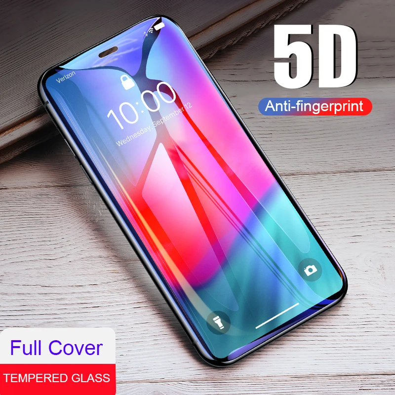 Защитное стекло 5D закаленное для Iphone x/xs max/xr/6/7/8 plus|Защитные стёкла и плёнки| |