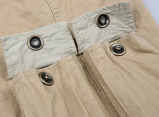 Новые Брендовые мужские военные свободные брюки-карго размера плюс 30-40, мужские повседневные брюки с большим количеством карманов, уличные комбинезоны большого размера