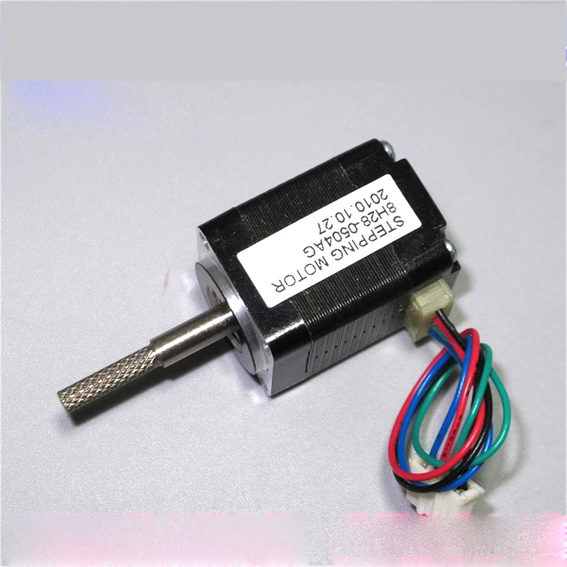 

2 phase 4 wire Mini 20MM Precision Stepper Motor Stepping Angle 1.8 Degree Double Ball Bearing 8H28 0.02 N.m 0.4A