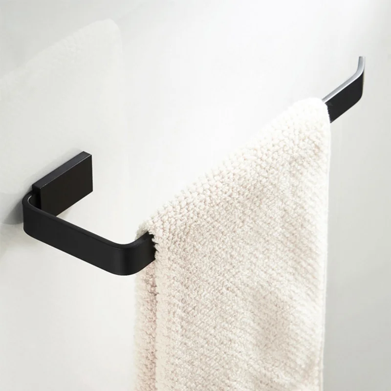 Black Towel Ring Wall Mounted Antique Vintage Brass Bath Bathroom Hand Towel Holder Bar Rail