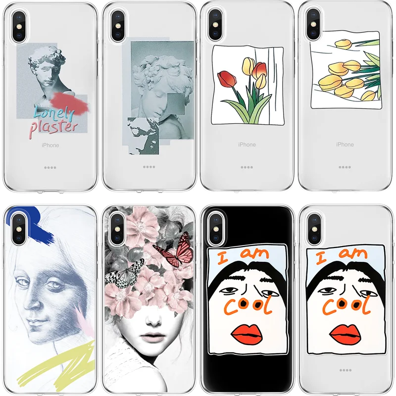 

Clear Couple Cover For iPhone X 4 4S 5 5S 5C SE 6 S 6S 7 8 Plus For Huawei P8 P9 P10 P20 Pro Mate 10 Lite 2017 P Smart TPU Cases