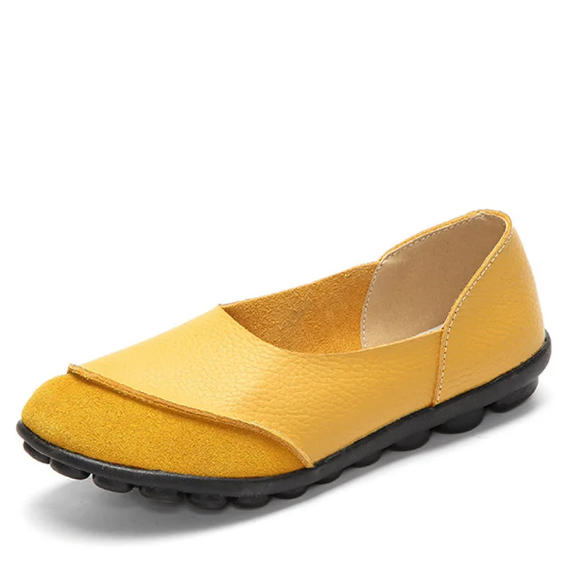 

2019 Suede Slip On Moccasins Fashion Patchwork Flats Woman Black Casual Loafers Comfortable Autumn Plus Size Ladies Shoes