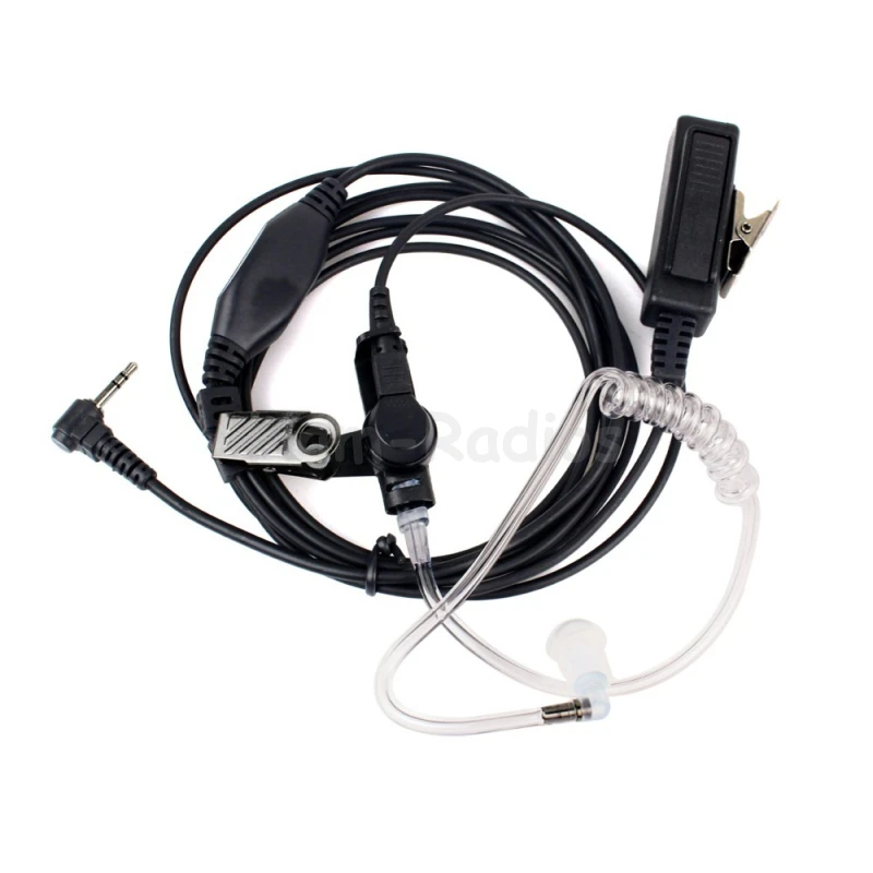 New 2.5mm 1 Pin Acoustic Tube Earpiece Mic PTT Headset for Motorola