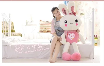 

huge 150 cm pink love rabbit plush toy throw pillow rabbit doll gift w4020