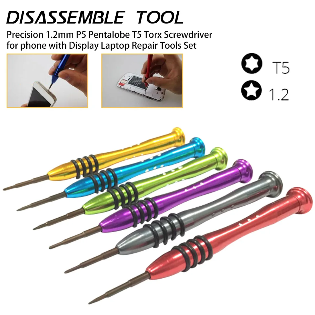 

Watch Tool For Precision 1.2mm P5 Portale T5 Screwdriver for phone with Display Laptop Repair Tools Set