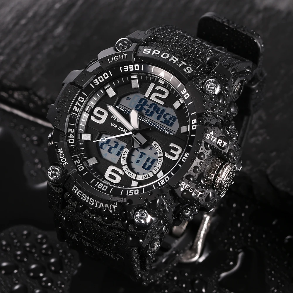 

Men Sport Watch Relogio Masculino Waterproof Rubber Quartz-watch Clock Male G Style Shock Military Casual Sport Dropship Watches