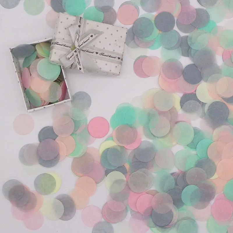 10 г/пакет папиросная бумага круглый микс конфетти для детского душа домашний декоративный шар для наполнения Конфетти Свадебные метательные принадлежности розовые конфетти - Цвет: Sunset Beach