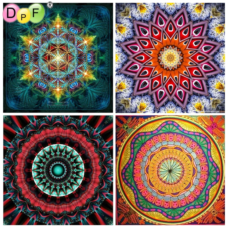 

DPF DIY 5D full Round Diamond Painting Magic Cube Cross Stitch kaleidoscope shape Diamond Embroidery Mosaic Home Decor Crafts
