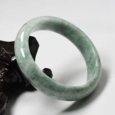 

0369 Natural Green Jadeite Jade Gems Bracelet Bangle