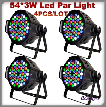 

4pcs/lot China guangzhou cheap 54*3w RGBW Led par light Dmx Stage Lights