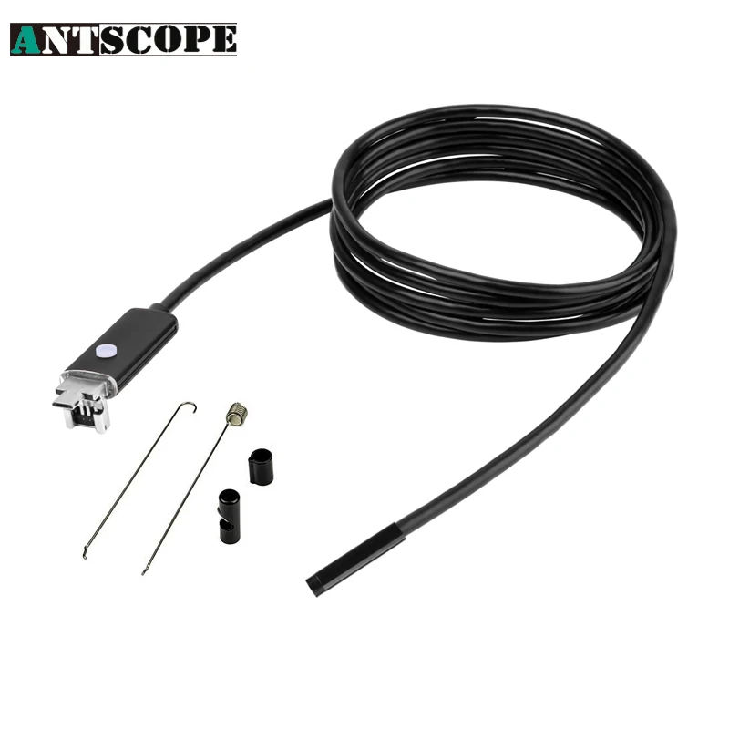 bilder für Antscope Neue 5,5mm Objektiv 2 Mt USB Endoskop IP67 Wasserdichte Kamera Andorid 6 LED Mini Kamera 2In1 Android Telefon Endoscopio bilder für Antscope Neue 5,5mm Objektiv 2 Mt USB Endoskop IP67 Wasserdichte Kamera Andorid 6 LED Mini Kamera 2In1 Android Telefon Endoscopio