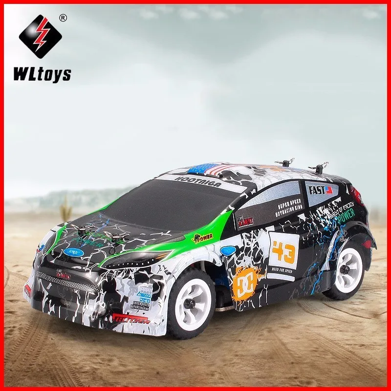 Радиоуправляемый автомобиль Wltoys K989 1/28 MINI 4WD внедорожный раллийный с корпусом из