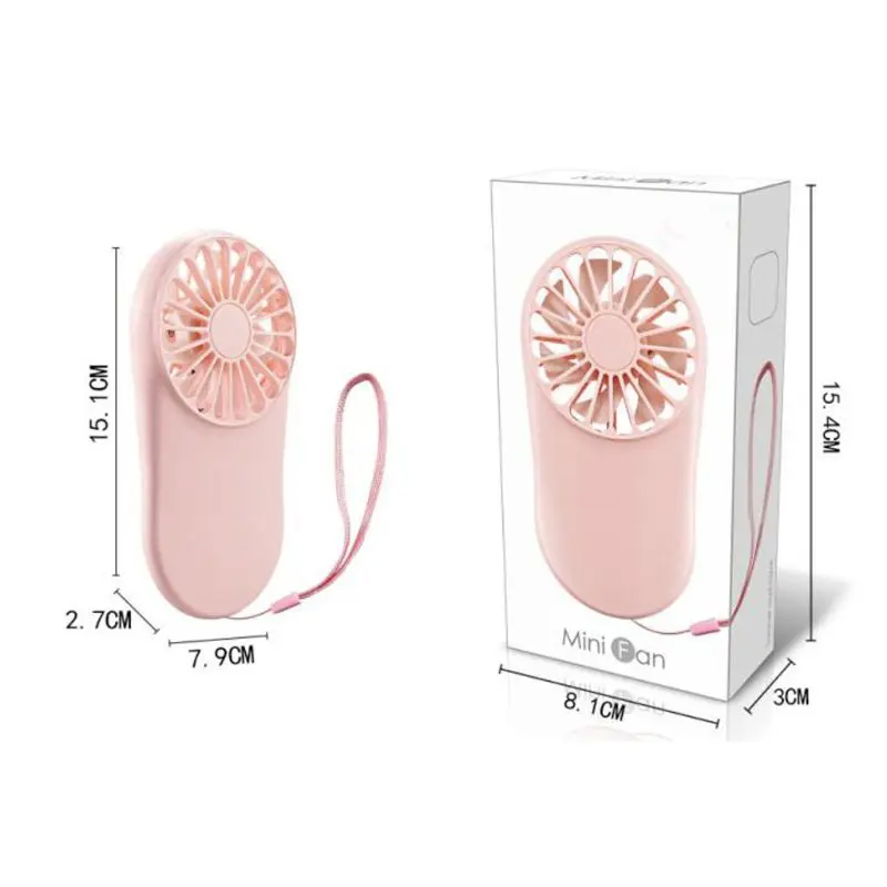 Rechargeable USB Mini Portable Pocket Fan Cool Air Hand Held Travel Cooling DC Mini Air Cooler Mini Fans USB Charging Outdoors