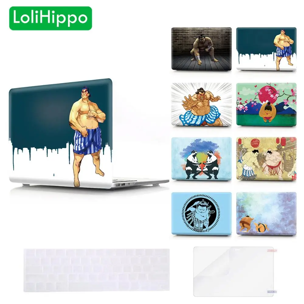 LoliHippo Sumo Wrestler Series Laptop Protective Case for font b Apple b font font b Macbook