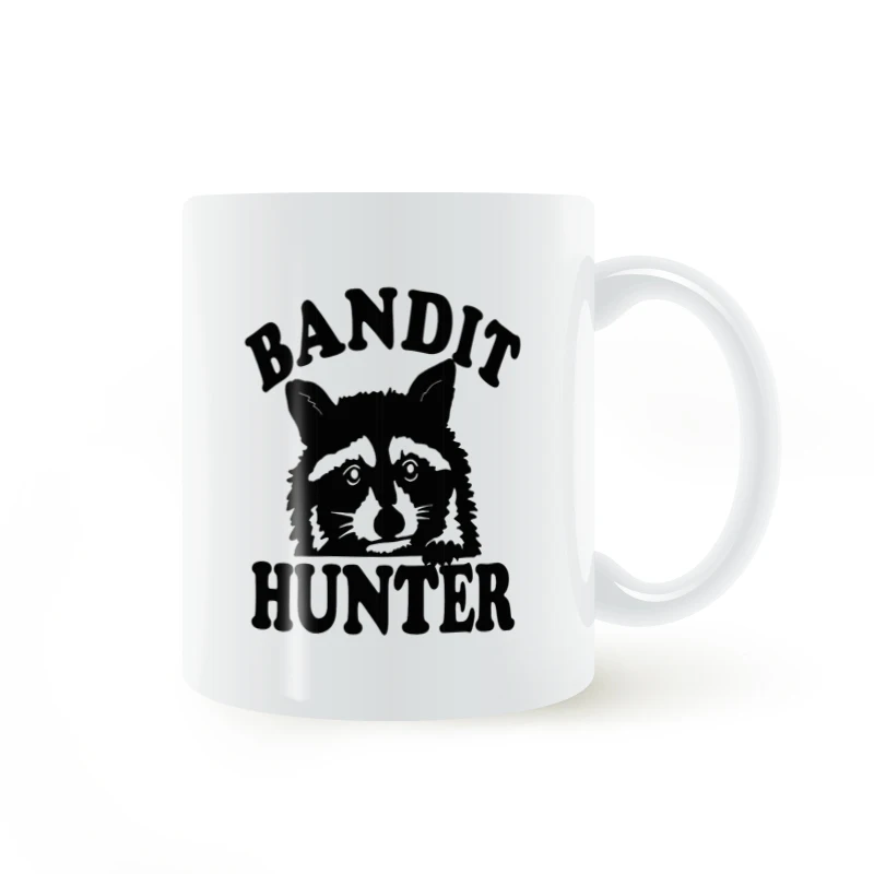 

Raccoon Hunter Mug Coffee Milk Ceramic Cup Creative DIY Gifts Home Decor Mugs 11oz T852