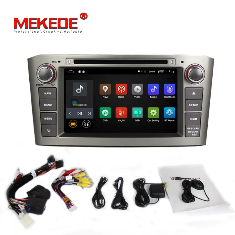 

Android 7.1 Quad core 2G RAM 2din Car DVD radio stereo Gps player for TOYOTA AVENSIS 2003-2008 with WIFI BT FM RDS QUAD CORE