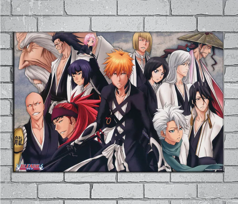 Bleach Kurosaki Ichigo полый маска светильник с Аниме Холст на заказ постер 24x36 27x40 дюймов