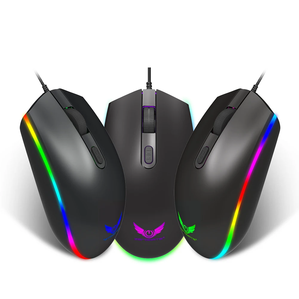 S900 подсветка RGB светодиодный эргономичная оптическая мышь 1600 dpi игровая мышь компьютер 4 кнопки USB Проводная мышь#0124