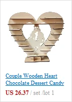 You& Me деревянные сердце шоколадный десерт конфеты Дисплей стенд центральным декор держатель Свадебная вечеринка баро