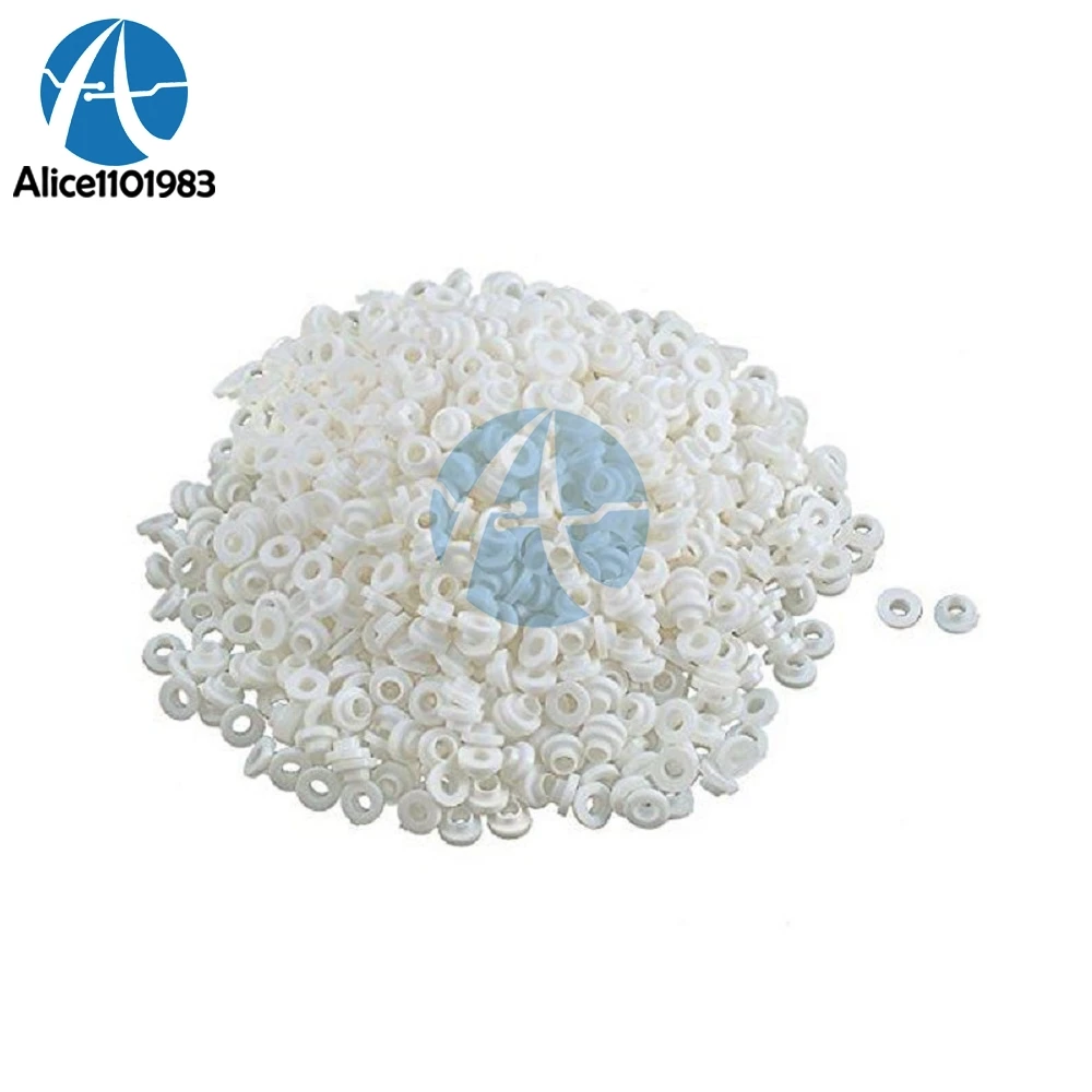 

NEW 1000pcs TO-220 insulation tablets circle Bushing TO - 220 Plastic Insulation Washer M3 transistor pads