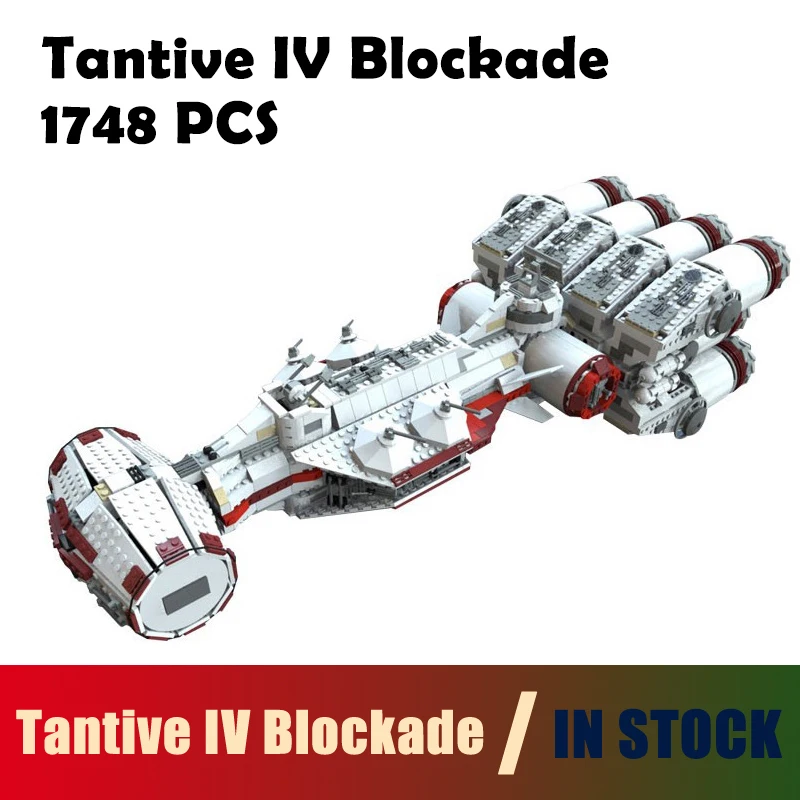 

Compatible with Lego Model Building Blocks 05046 Star 1748Pcs Series Wars Tantive IV Blockade Runner 10019 Bricks for Boy's toy