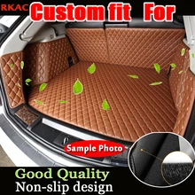 Ajuste personalizado pu de couro de luxo esteiras tronco carro cheio tapete de carga para subaru outback 2015 2016 2017 5d forro de carga